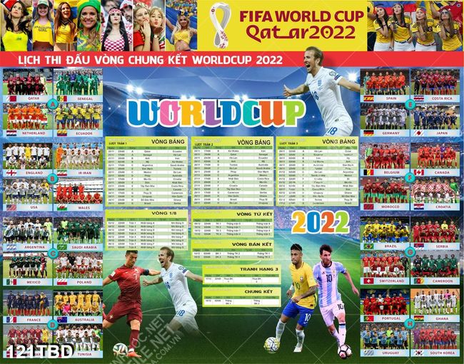 Miễn phí File lịch thi đấu bóng đá world cup 2022