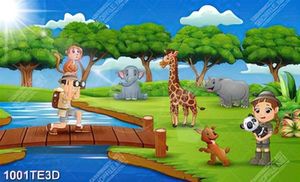 Tranh khu rừng và muôn thú chất lượng cao