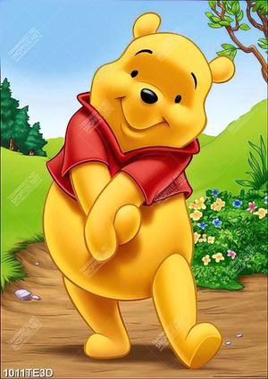Tranh gấu pooh trang trí tường đẹp
