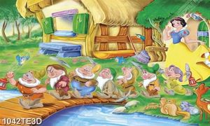 Tranh Bạch Tuyết và 7 chú lùn ngộ nghĩnh