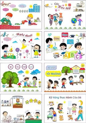 Tranh dành cho trẻ em trường mẫu giáo chất lượng cao