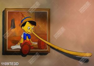 Tranh chú người gỗ Pinocchio in tường đẹp