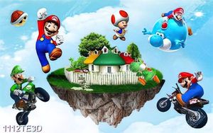Tranh 3D hoạt hình file psd