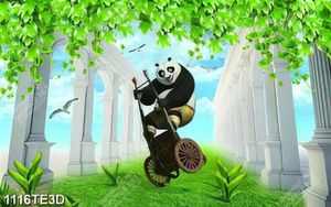 Tranh 3D kung fu panda cổ điển