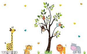 Tranh 3D in decal các con vật