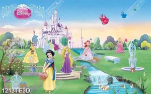 Tranh thế giới công chúa Disney file psd