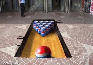Tranh 3D chơi Bowling