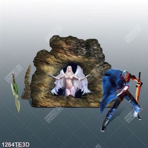 Tranh 3D game nghệ thuật in tường