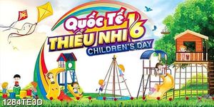 Tranh 3D quốc tế thiếu nhi dán tường