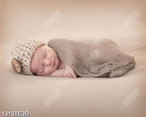 Tranh baby cute đang ngủ