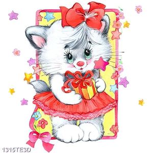 Tranh chú mèo nhỏ xinh