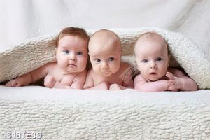 Tranh 3 bé baby chất lượng cao