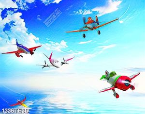 Tranh máy bay trên bầu trời