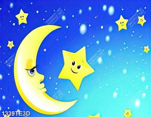 Tranh các vì sao và mặt trăng chất lượng cao