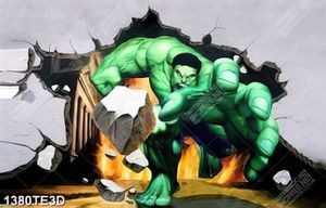 Tranh 3D ngừơi khổng lồ xanh