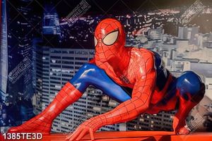 Tranh spider man trong thành phố