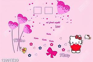 Tranh mèo kitty ngộ nghĩnh