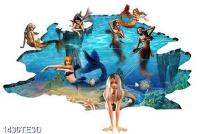 Tranh 3D nàng tiên cá ở đại dương