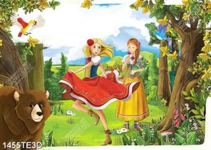 Tranh nàng công chúa đang nhảy múa in tường đẹp