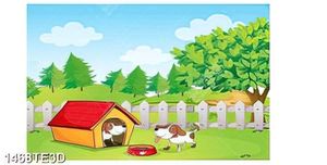 Tranh ngôi nhà của chú chó con