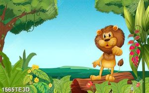 Tranh sư tử trang trí tường đẹp