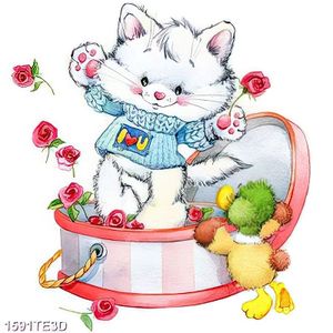 Tranh chú mèo con ngộ nghĩnh