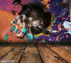 Tranh 3D dán tường xác ướp