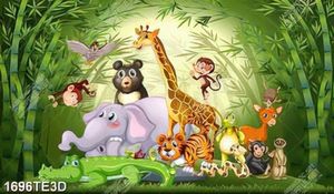 Tranh thế giới động vật và tre