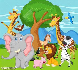 Tranh animal trong rừng
