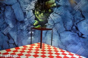 Tranh 3D người khổng lồ xanh