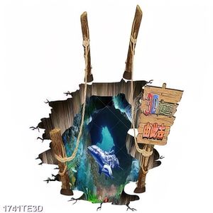 Tranh 3D cá heo đại dương