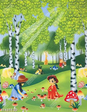 Tranh búp bê dán tường phòng bé