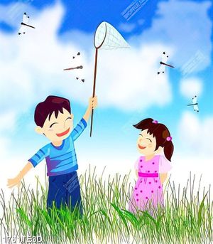 Tranh dán tường bắt chuồn chuồn