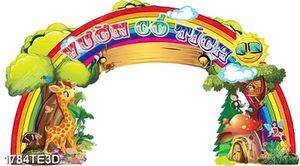 Tranh cổng trang trí trường mẫu giáo
