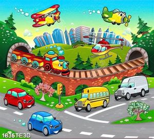 Tranh dán tường các phương tiện giao thông