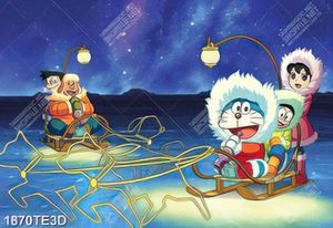 Tranh Dreamon khung cảnh mùa đông