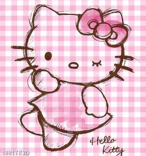 Tranh mèo kitty in vở chất lượng cao