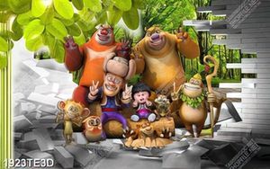 Tranh 3D gấu trong rừng