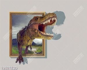Tranh 3D khủng long nghệ thuật