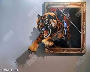 Tranh 3D hổ trong tranh