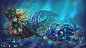 Tranh 3D quái vật dưới biển