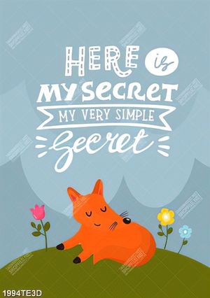 Tranh chú sói cute dán tường đẹp