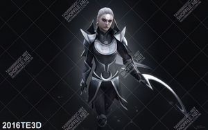 Tranh game nữ hiệp sĩ trong đêm