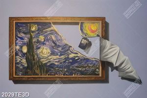 Tranh 3D khung tranh sơn dầu đẹp