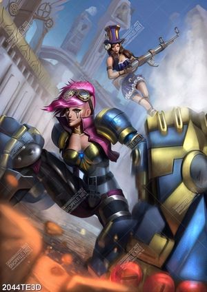 Tranh 3D game nữ hiệp sĩ đấu súng
