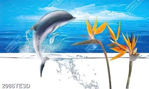 Tranh cá Heo và hoa thiên điểu