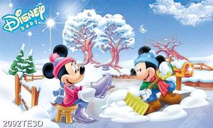 Tranh Mickey cào tuyết