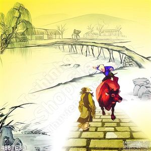 Tranh tường cậu bé chăn trâu