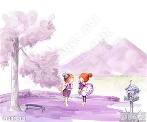 Tranh vector hoạt hình em bé