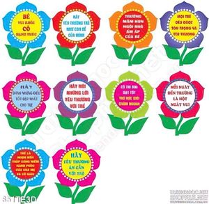 Tranh hoa lời dặn cô giáo dán tường